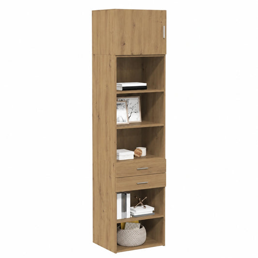 Armario Modular Roble 50x42,5x225 cm Madera Contrachapada Elegante