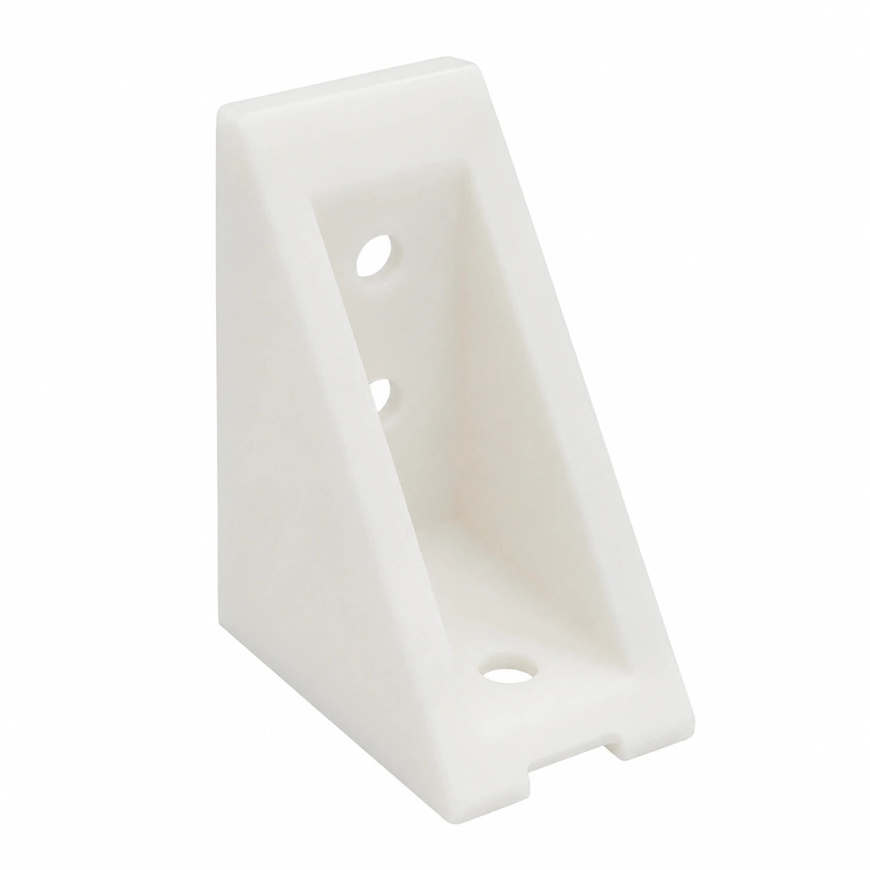 Conector Angular para Muebles Sossai 40 Unidades, Blanco, Plástico, 4 Agujeros