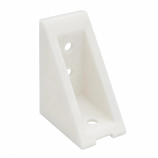 Conector Angular para Muebles Sossai 40 Unidades, Blanco, Plástico, 4 Agujeros