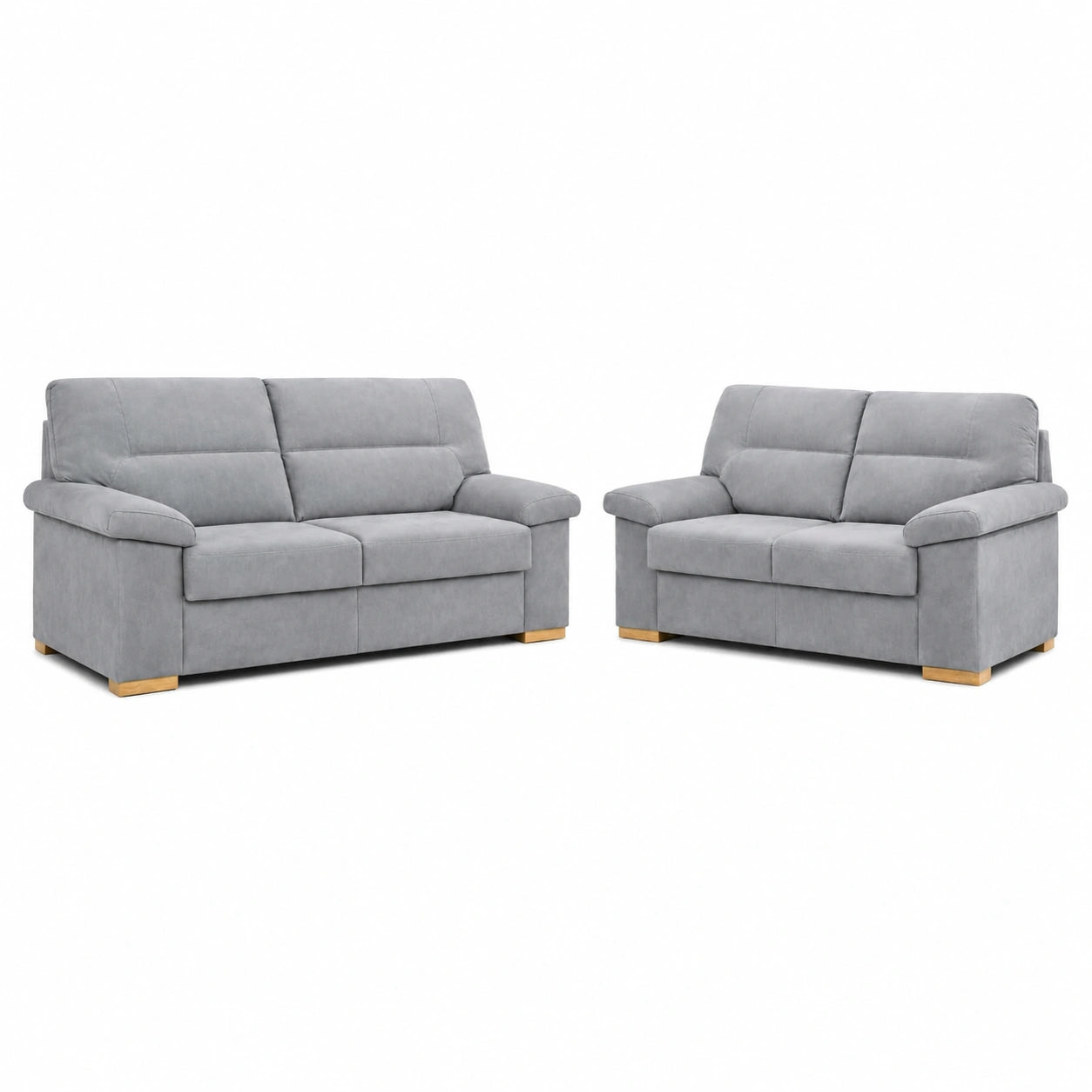 Conjunto de Sofás DUPI Star Pro de 3 y 2 Plazas en Color Gris