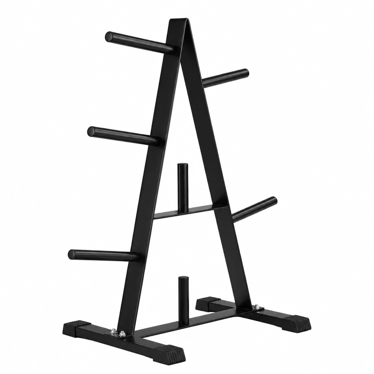 Soporte para Pesas de 25 mm con Capacidad de 200 kg, Organizador de Gimnasio - Negro