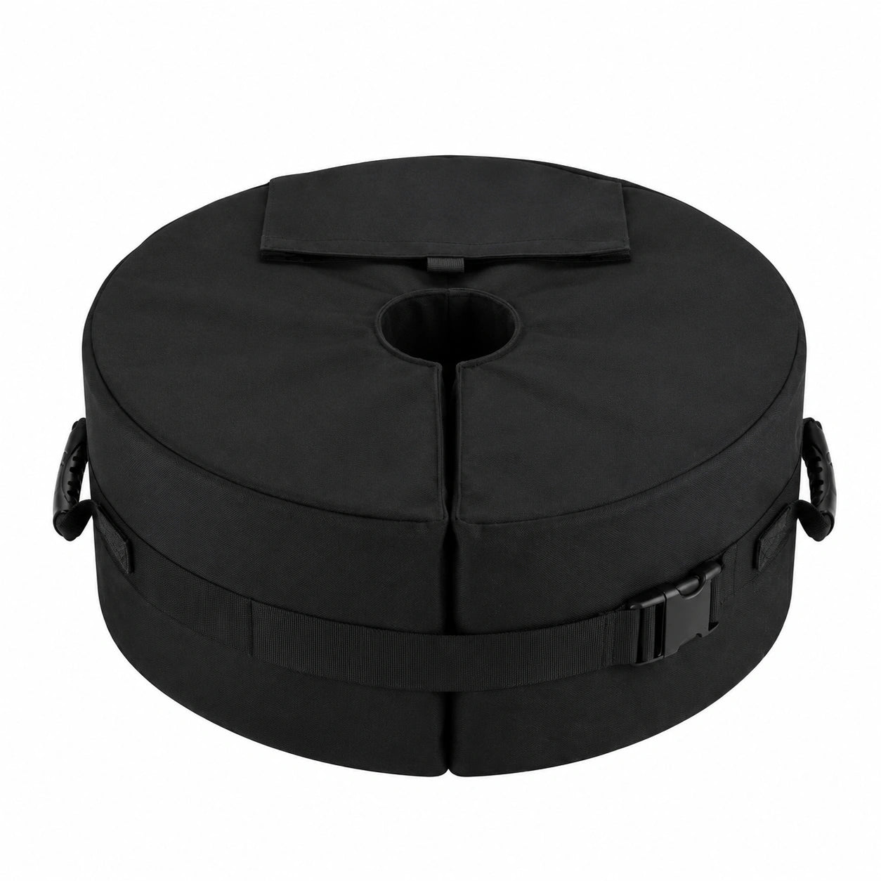 Base de peso para sombrilla, soporte desmontable con arena, apertura amplia, ideal para sombrillas colgantes