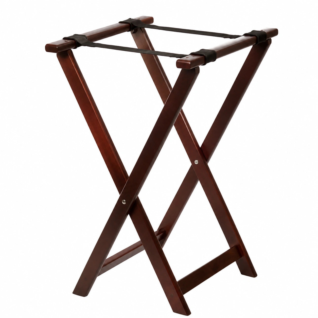 Tablecraft - Base plegable para bandejas de madera color caoba