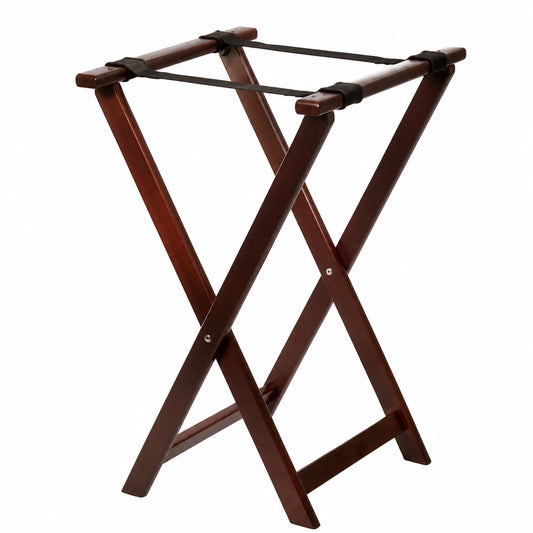 Tablecraft - Base plegable para bandejas de madera color caoba
