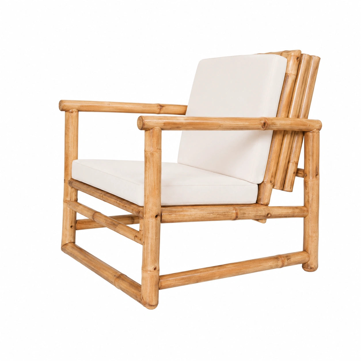Conjunto de Jardín 12 Piezas Bambú Mesa y Sillones Terraza Exterior